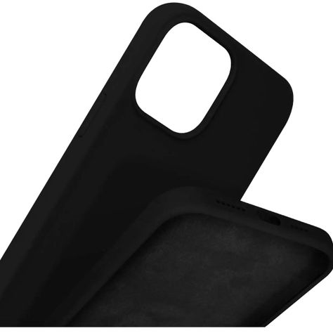 Carcasa Para iPhone 15 Goma Negro-1