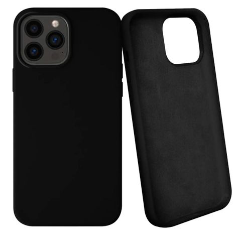 Carcasa Para iPhone 15 Goma Negro-0