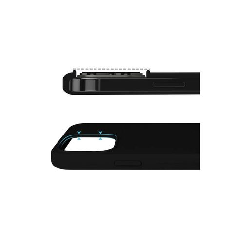 Carcasa Para iPhone 15 Goma Negro-2