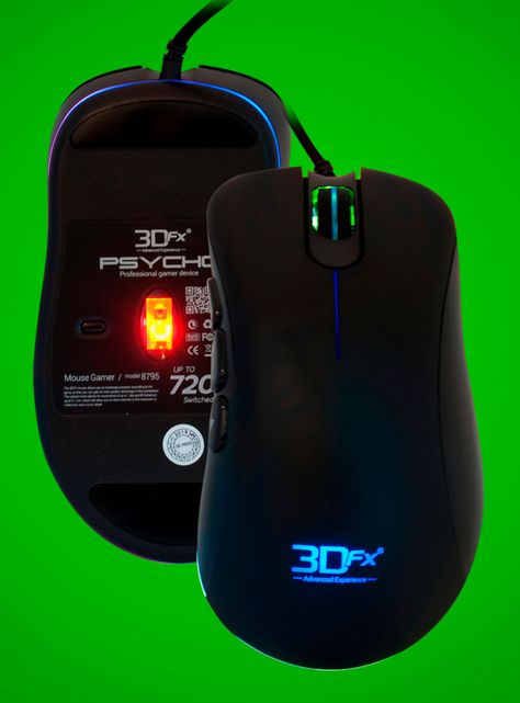 Mouse Gamer Alambicó Psycho Professional 7200dpi-2