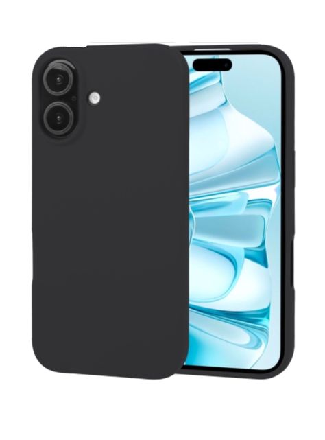 Carcasa Para iPhone 16 Silicona Negro-0