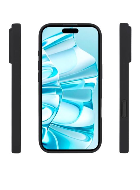 Carcasa Para iPhone 16 Silicona Negro-2