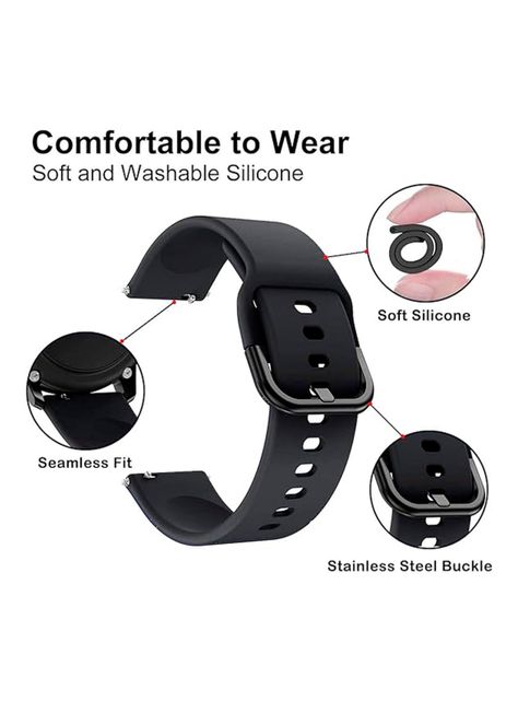 Correa Silicona Compatible Con Samsung Galaxy Watch 20mm-2