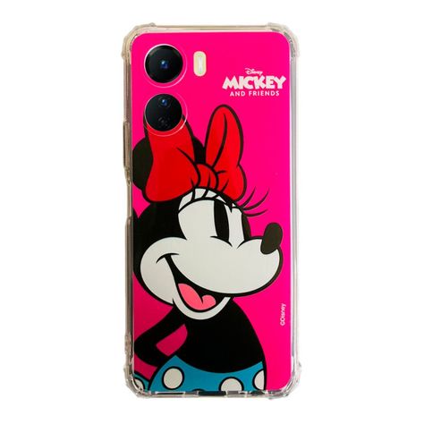 Carcasa Para Vivo Y16 4G Mickey Y Minnie Disney Fucsia-0