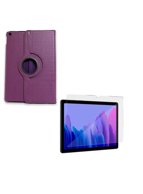 Funda + Lamina Para iPad 10.2 7ma 8va 9na Generación Lila-0