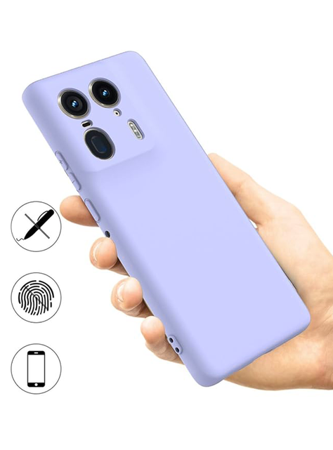 Carcasa Funda Para Motorola Edge 50 Ultra Goma Lila-1