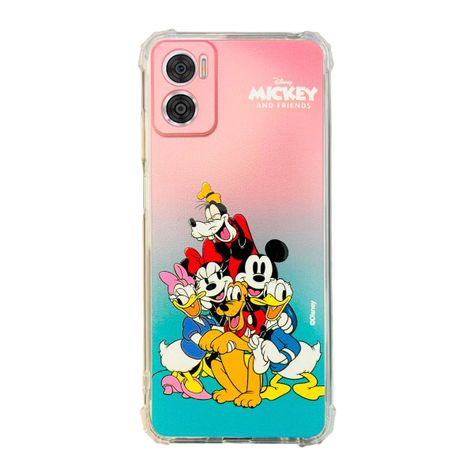 Carcasa Para Motorola E22I Mickey Y Minnie Disney Degradado-0
