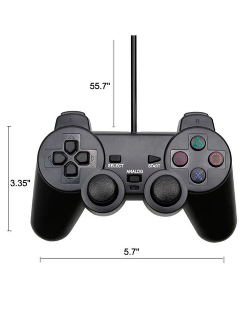 Joystick Con Cable USB D-Shock Analogo Dblue Azul-1