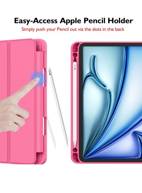 Funda Smart Cover Para iPad Air 10.9 4ta 5ta Ranura Fucsia-1