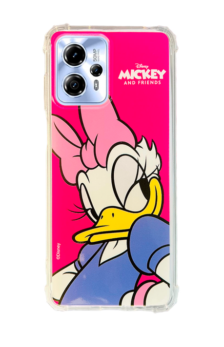 Carcasa Para Motorola G13/G53 Mickey Y Minnie Disney Rosado-0