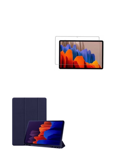 Carcasa Lamina Vidrio Para Tablet Samsung S8 Ultra Ranura-0