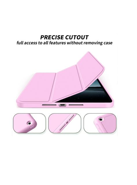 Funda Para iPad 10.2 7a 8a 9a Generación Con Ranura Rosado-1