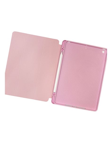 Funda Para iPad 10.2 7a 8a 9a Generación Con Ranura Rosado-3