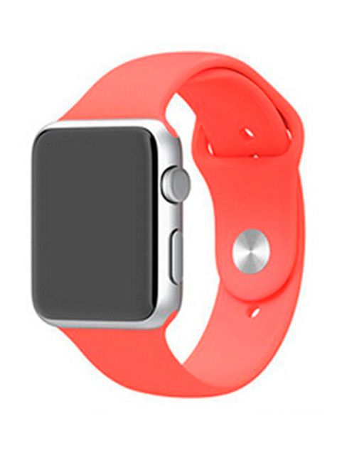 Correa Compatible Con Apple Watch 42mm 44mm 45mm Goma Coral-1