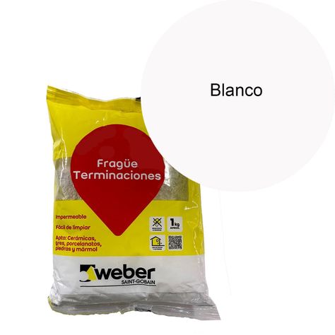 Frague terminaciones blanco bolsa 1kg-1