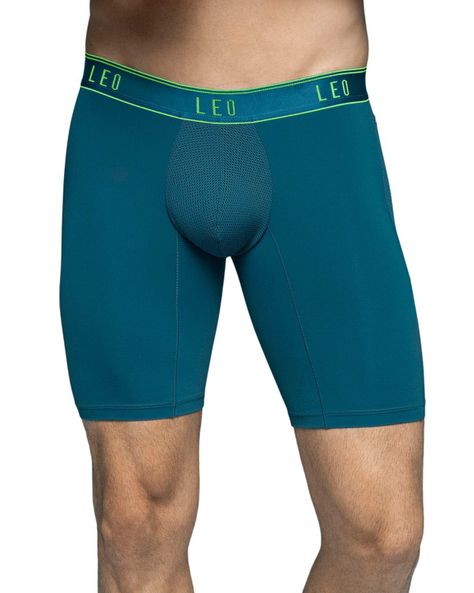 Ropa Interior Masculina Boxer Deportivo 033309 Azul Petroleo-0