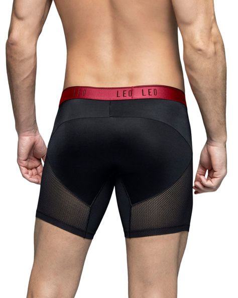 Ropa Interior Masculina Boxer Deportivo 033272N Negro y Rojo-1