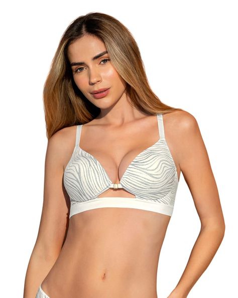 Brasieres Realce Alto 091089 Plateado-0