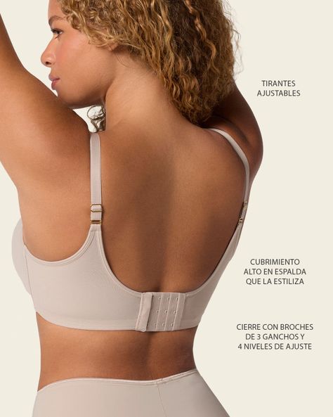 Sostén Realce Alto 091058 Beige Claro-2