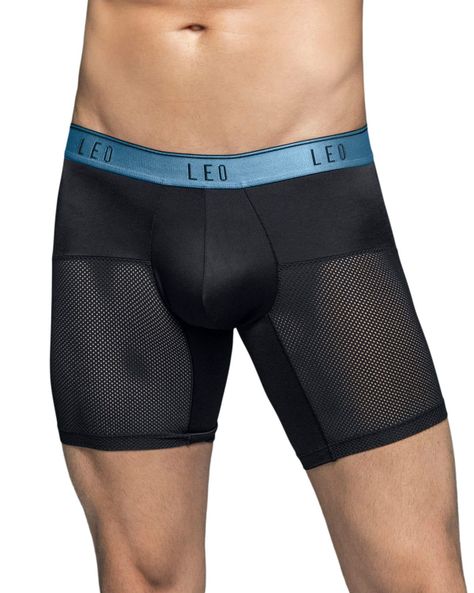 Ropa Interior Masculina Boxer Deportivo 033272N Negro/Azul-0
