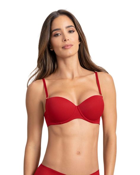 Sostén Realce Medio 71344 Rojo-0