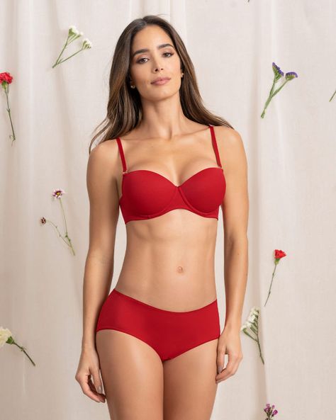 Sostén Realce Medio 71344 Rojo-2