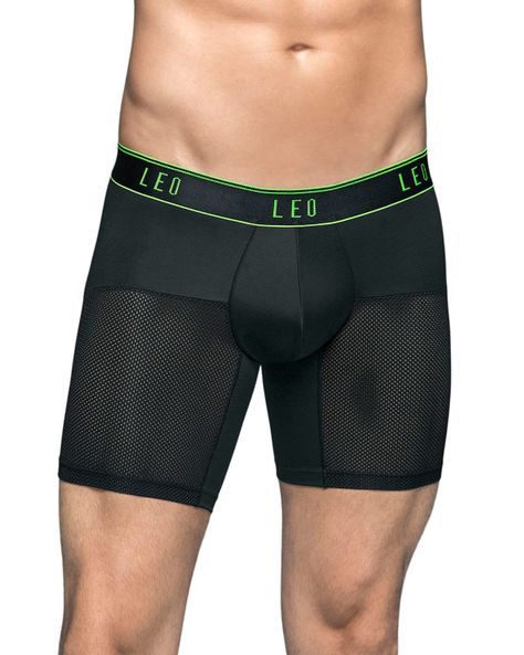 Ropa Interior Masculina Boxer Deportivo 033272N Negro/VerdeC-0