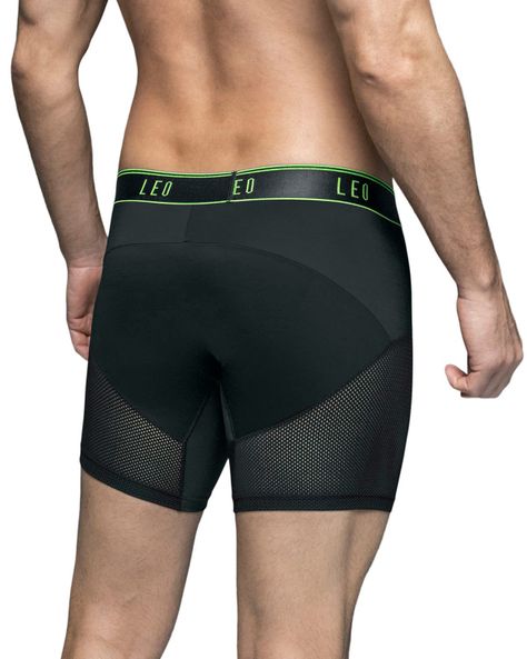 Ropa Interior Masculina Boxer Deportivo 033272N Negro/VerdeC-1