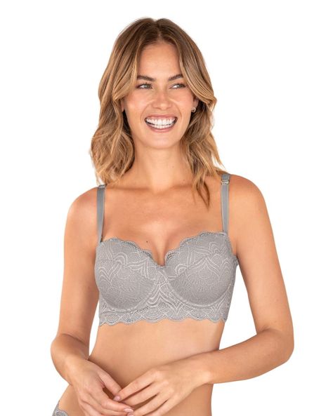 Sostén Realce Alto 011877 Gris-0