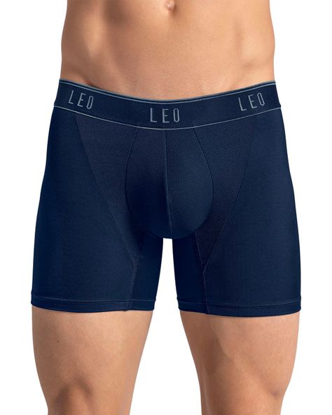 Ropa Interior Masculina Boxer Medio 033354 Azul oscuro-0