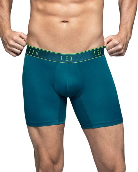 Ropa Interior Masculina Boxer Corto 033328 Azul Petroleo-0
