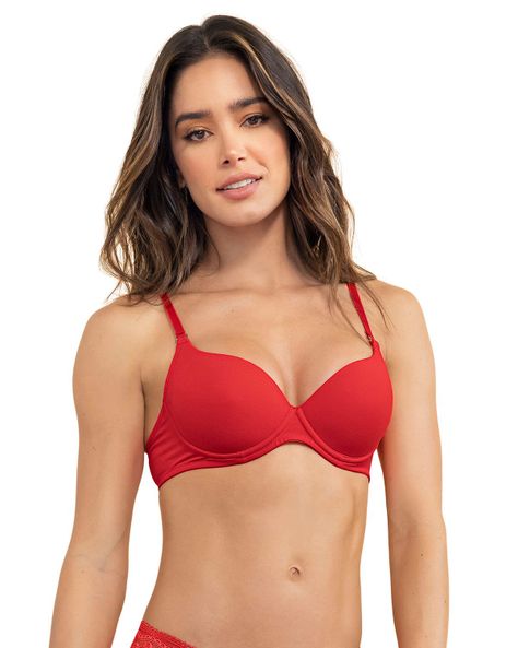 Sostén Realce Medio 71261 Rojo-0