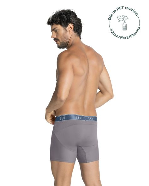 Ropa Interior Masculina Boxer Deportivo 033330 Gris-1