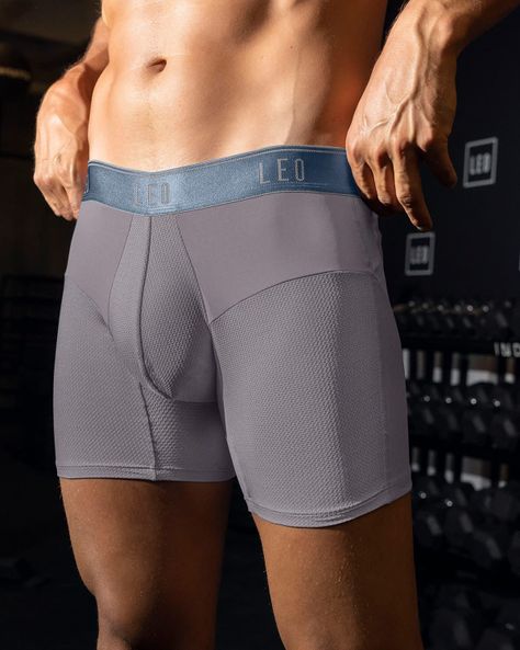 Ropa Interior Masculina Boxer Deportivo 033330 Gris-2