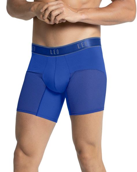 Ropa Interior Masculina Boxer Deportivo 033272N Azul-0