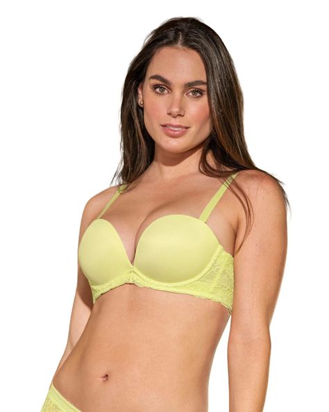 Sostén Triple Realce 091043 Amarillo Claro-0