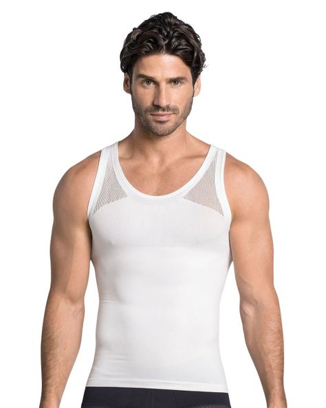 Faja Masculina Control de abdomen 035010 Blanco-0