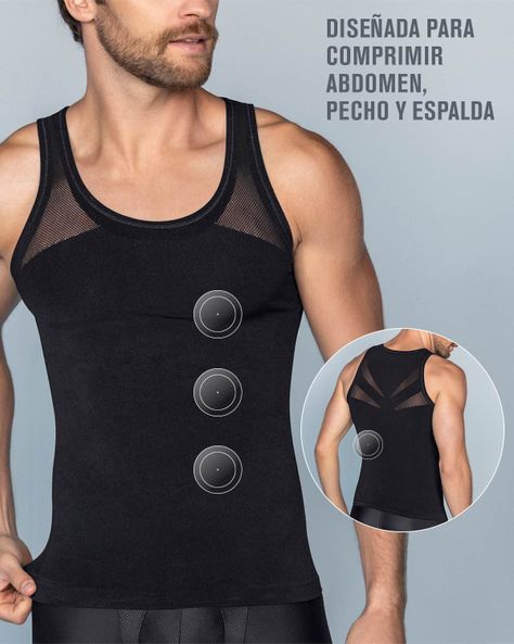 Faja Masculina Control de abdomen 035010 Blanco-2