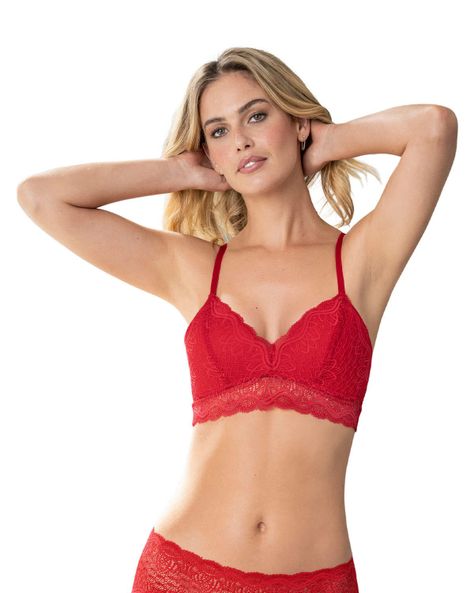 Sostén Bralette 011950 Rojo-0