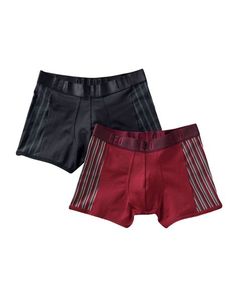 Ropa Interior Masculina Boxer Corto 33127X2 Vino/Negro-0