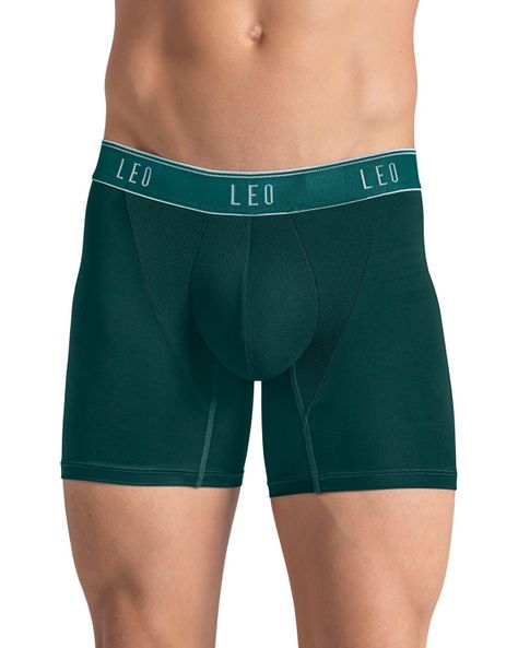 Ropa Interior Masculina Boxer Medio 033354 Verde oscuro-0
