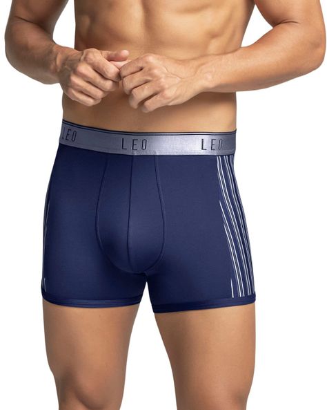 Ropa Interior Masculina Boxer Corto 033127 Azul-0