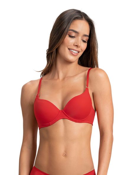 Sostén Realce Medio 71261 Rojo Medio-0