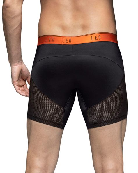 Ropa Interior Masculina Boxer Deportivo 033272N Negro/Naranj-1
