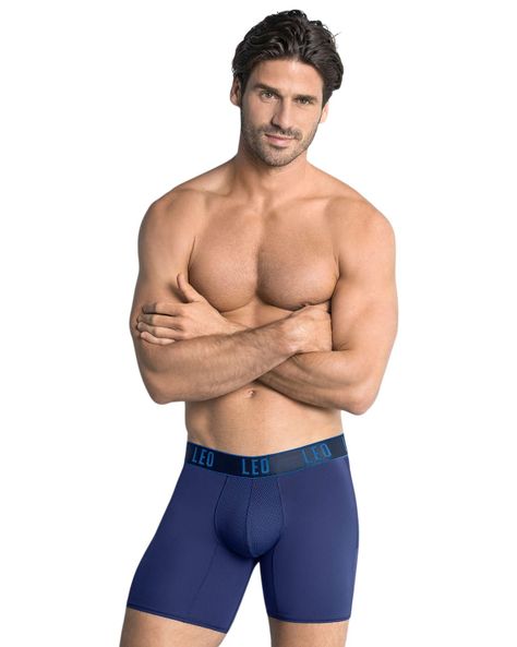 Ropa Interior Masculina Boxer Deportivo 033309 Azul-0