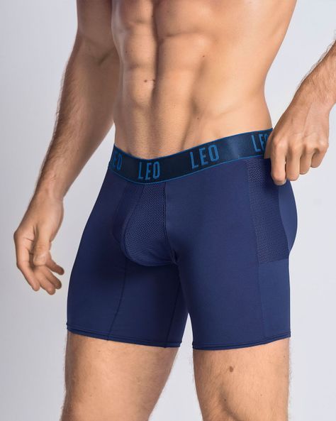 Ropa Interior Masculina Boxer Deportivo 033309 Azul-1