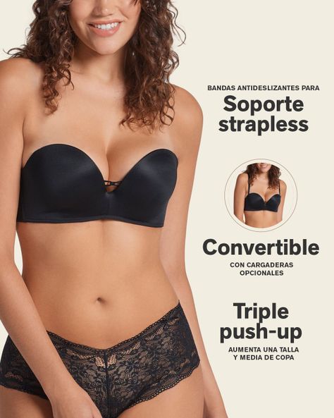 Sostén Triple Realce 011968 Negro-2