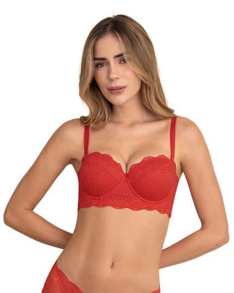 Brasieres Realce Alto 011877 Rojo-0