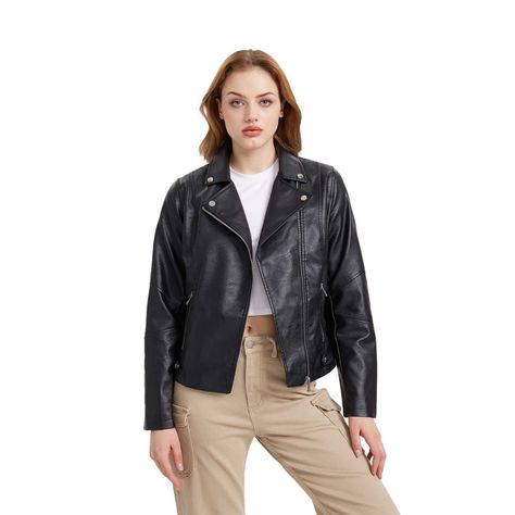 Chaqueta Mujer Biker B Negro-0