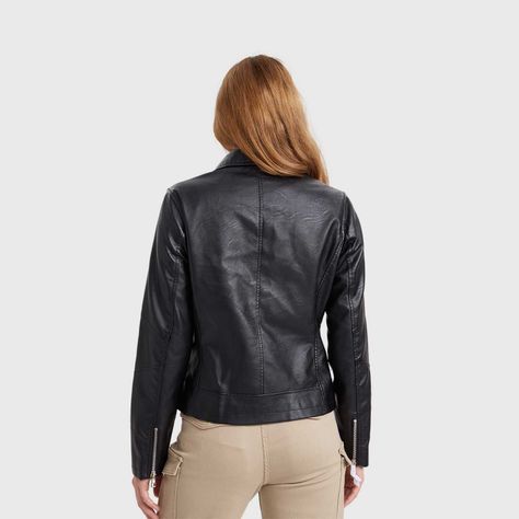 Chaqueta Mujer Biker B Negro-2